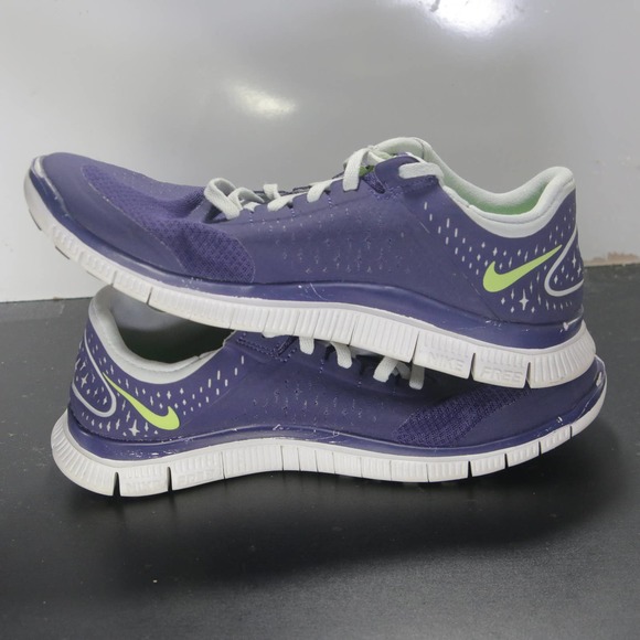 Nike Free 4.0 V2 Low Sz 9.5 Womens 005931 Purple White Running Athletic Sneakers - Picture 6 of 10